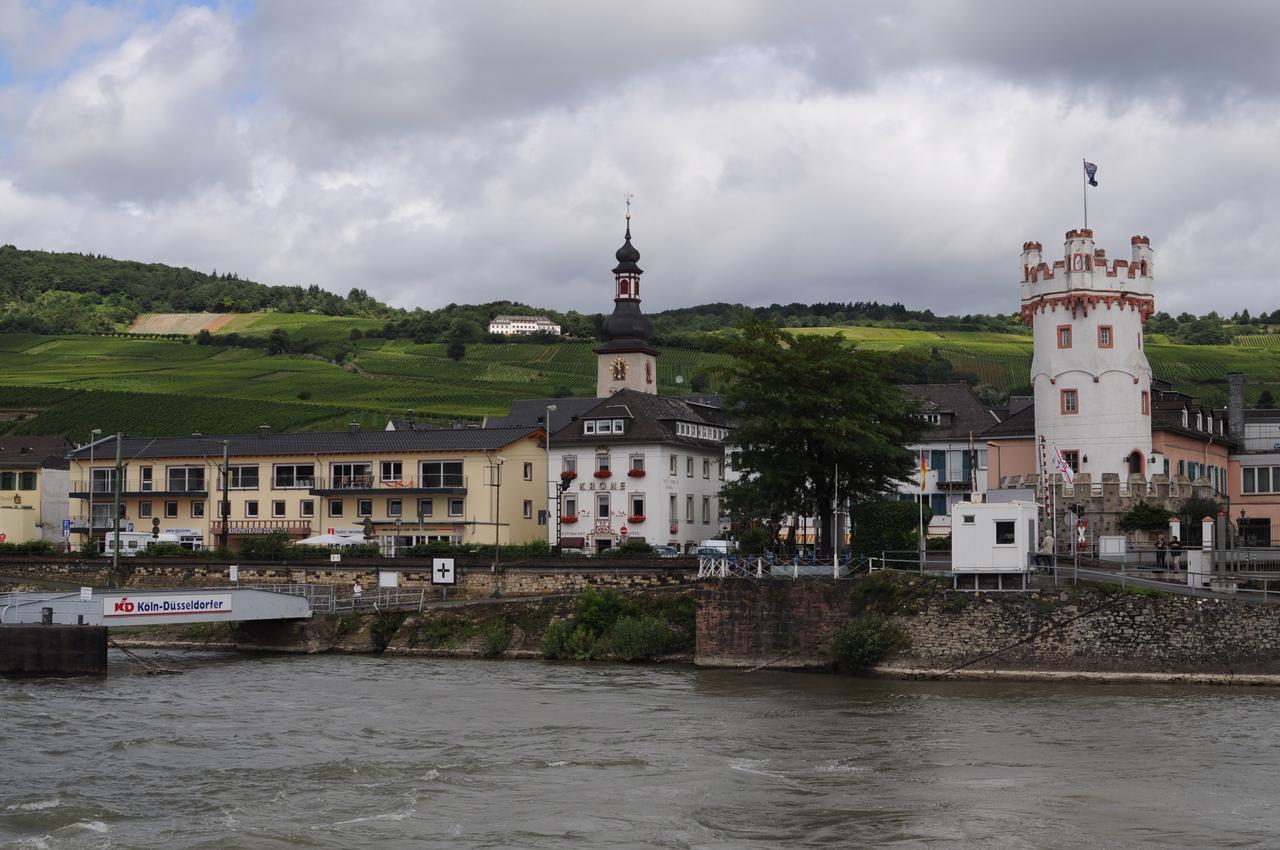Hotel Krone Ruedesheim روديسهايم ام رين المظهر الخارجي الصورة